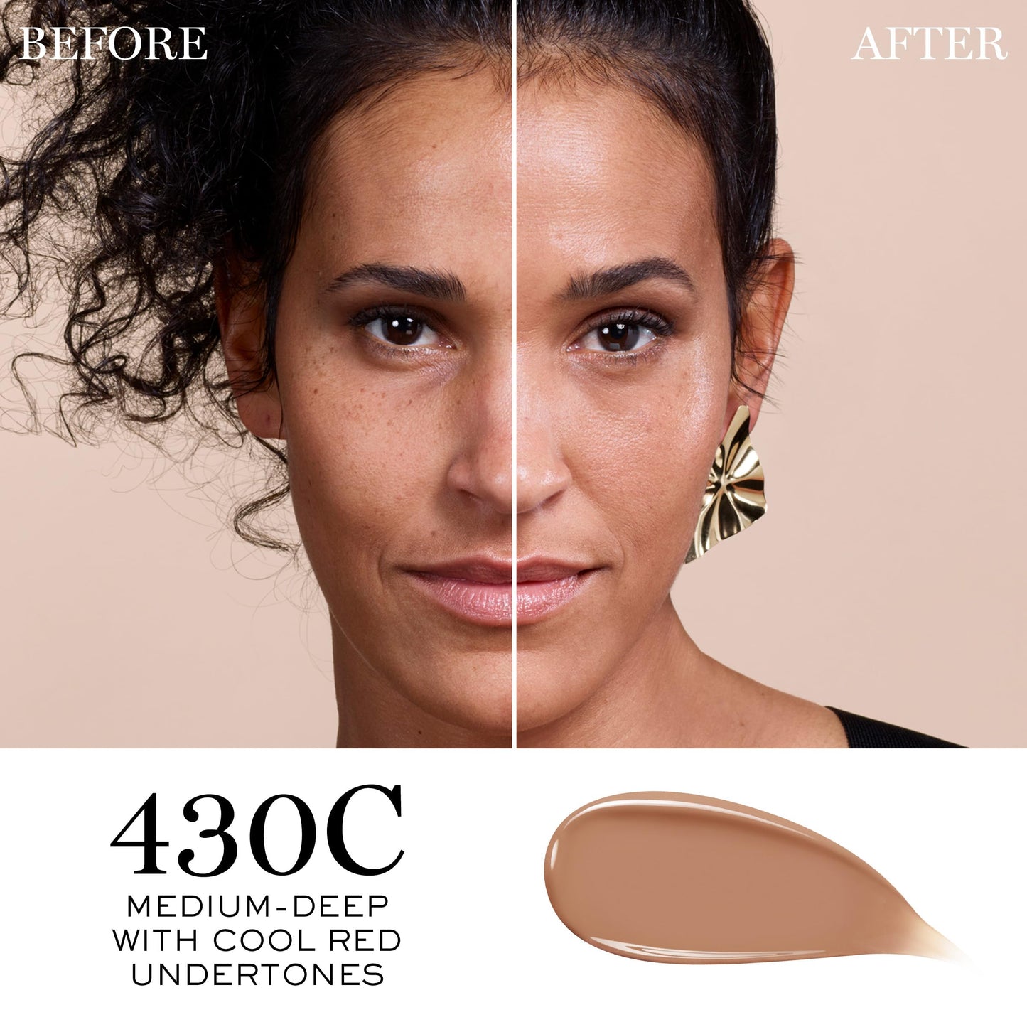 Lancôme Teint Idole Ultra Wear Care & Glow Foundation SPF 27 – Hydrating Longwear, Medium Coverage, Glow Finish (430C)