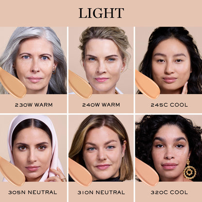 Lancôme Teint Idole Ultra Wear Care & Glow Foundation SPF 27 – Hydrating, Buildable Coverage (240W)