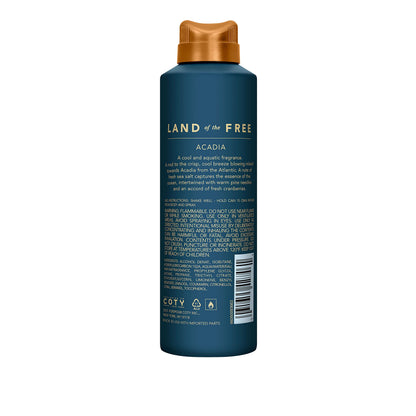Land of the Free Acadia Body Spray – Oceanic Fresh Scent, 6 fl oz