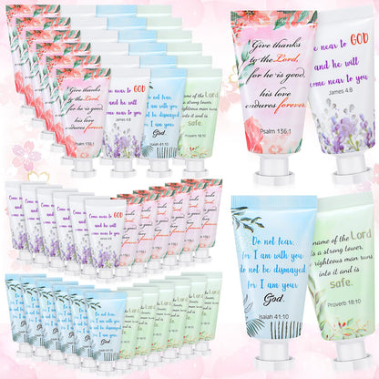 Landhoow 24 Pack Christmas Christian Hand Cream Gift Set – Travel Size 30ml Lotions