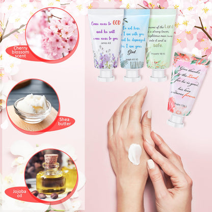 Landhoow 24 Pack Christmas Christian Hand Cream Gift Set – Travel Size 30ml Lotions