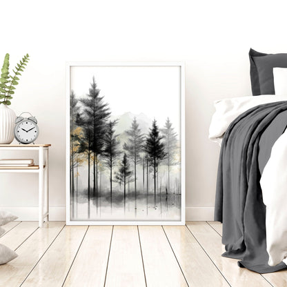 Landscape Canvas Wall Art | Set of 3 Asian Inspired Wall art Prints