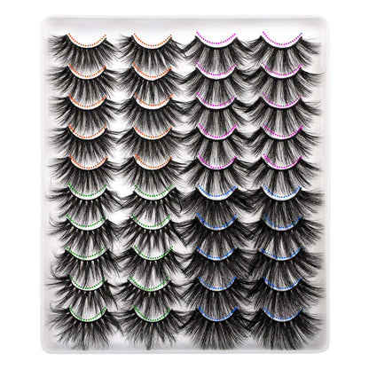 Lanflower 25mm Dramatic Volume Lashes – 20 Pairs, 4 Styles, Wholesale Bulk