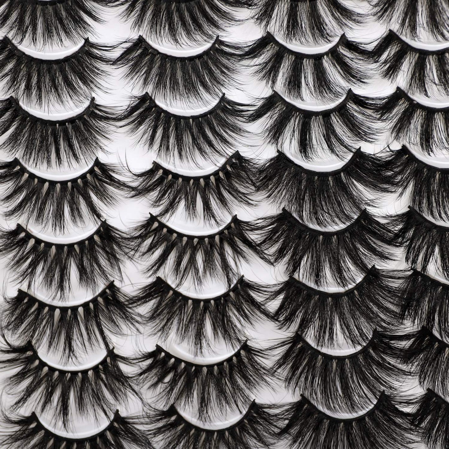 Lanflower 25mm Dramatic Volume Lashes – 20 Pairs, 4 Styles, Wholesale Bulk