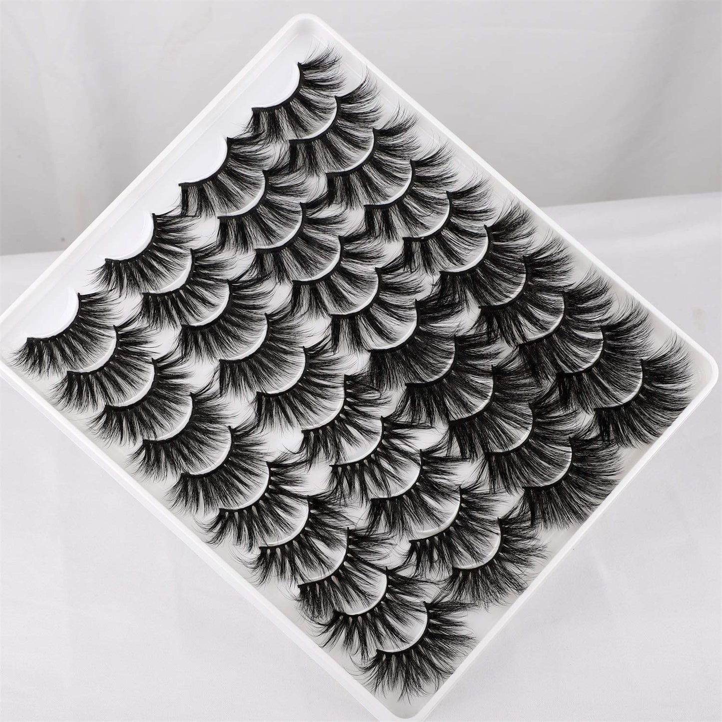 Lanflower 25mm Dramatic Volume Lashes – 20 Pairs, 4 Styles, Wholesale Bulk