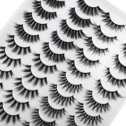 LANFLOWER False Eyelashes 20 Pairs – 4 Styles Fluffy, Long, Dramatic