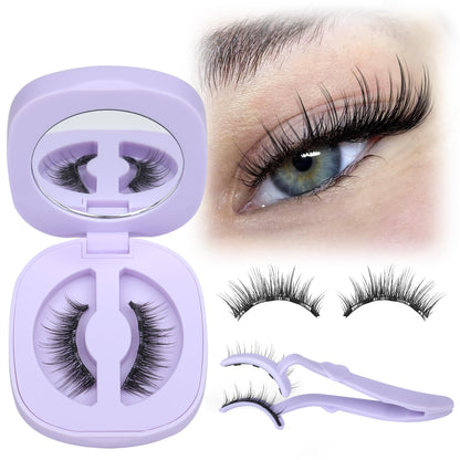 LANFLOWER Magnetic Eyelash with Applicator – Wispy Lash Clusters