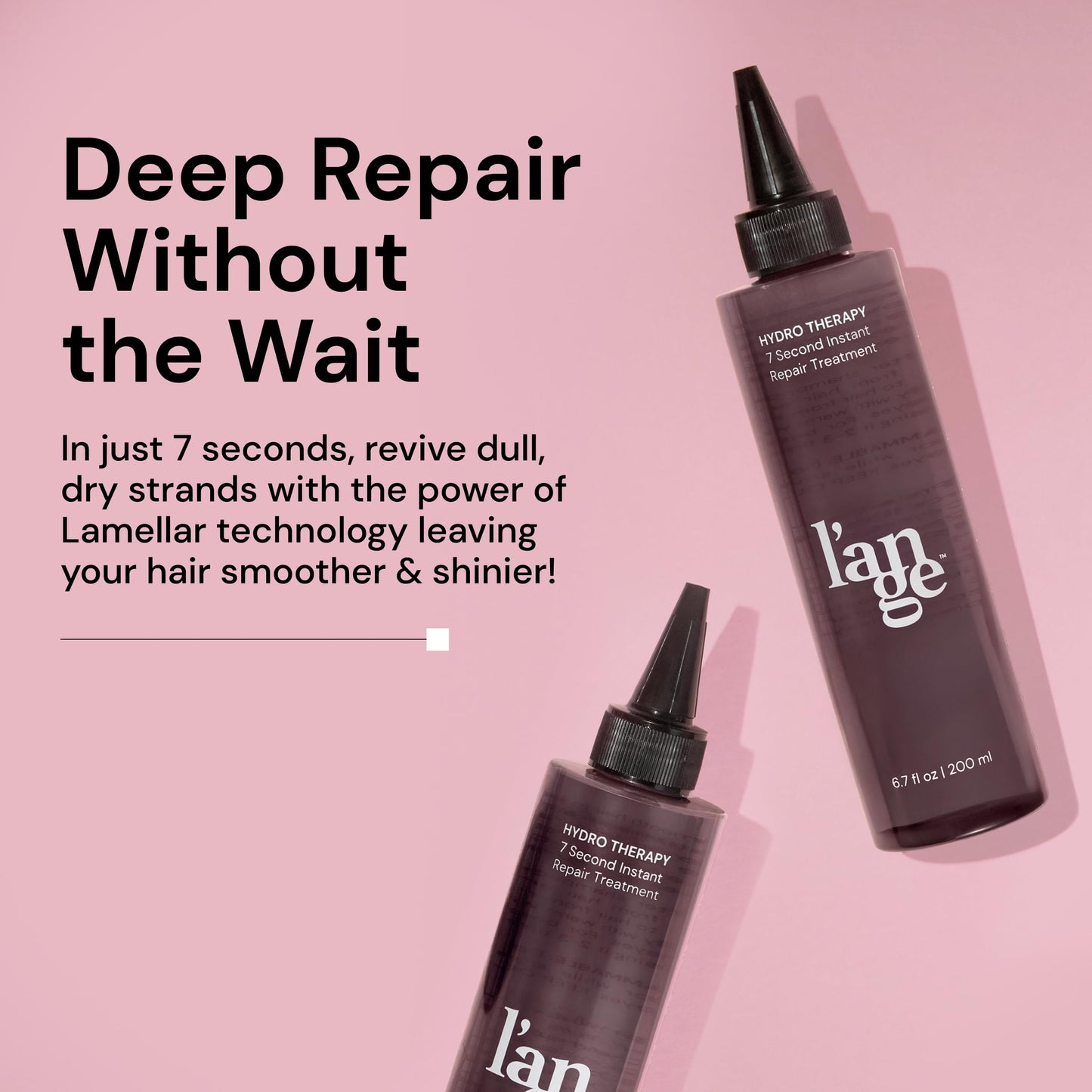 Hydro Therapy 7-Second Instant Repair | L'ANGE HAIR Lamellar Hydration, Detangler & Shine