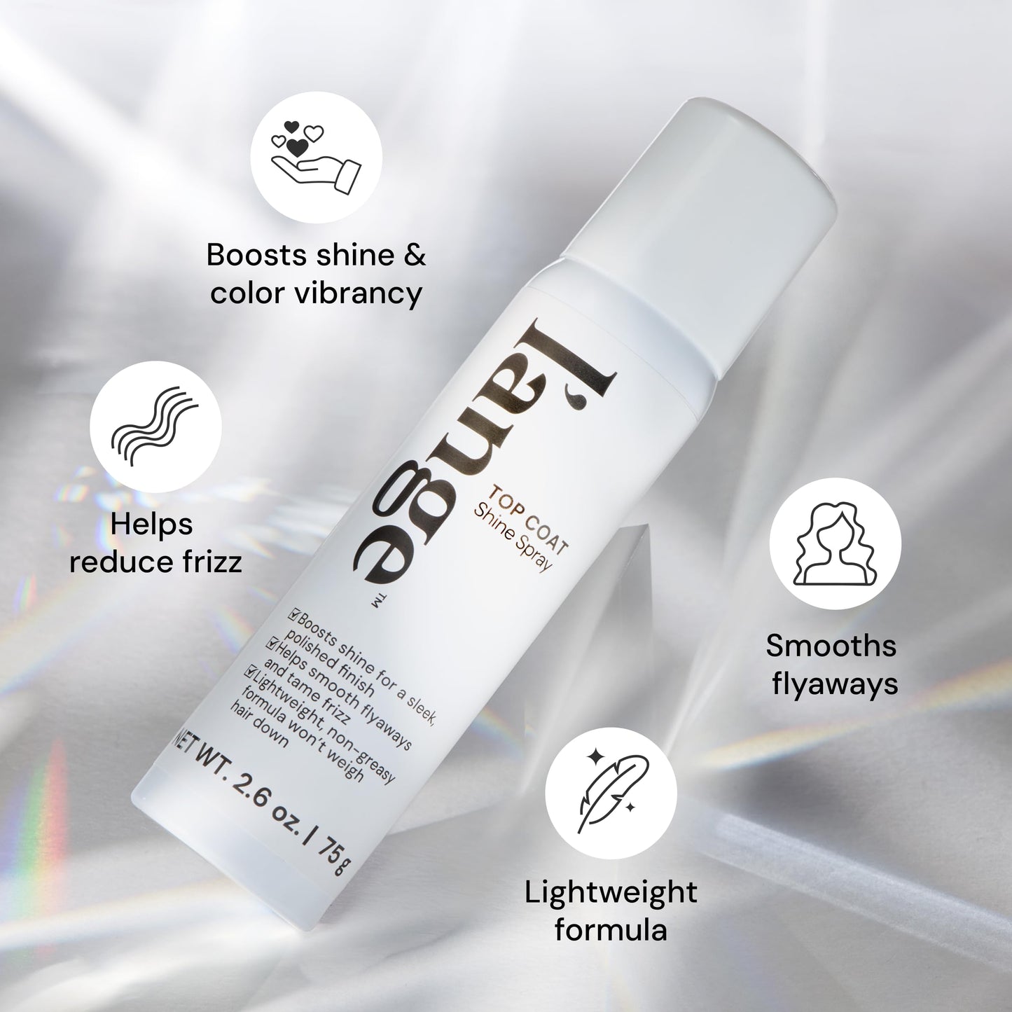 L’ange Top Coat Shine Spray – Ultra-Light Gloss Finishing Mist