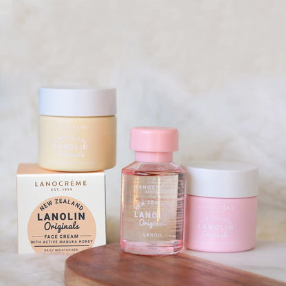 Lanocreme Lanolin Face Cream with Active Manuka Honey 100g - 3 Pack