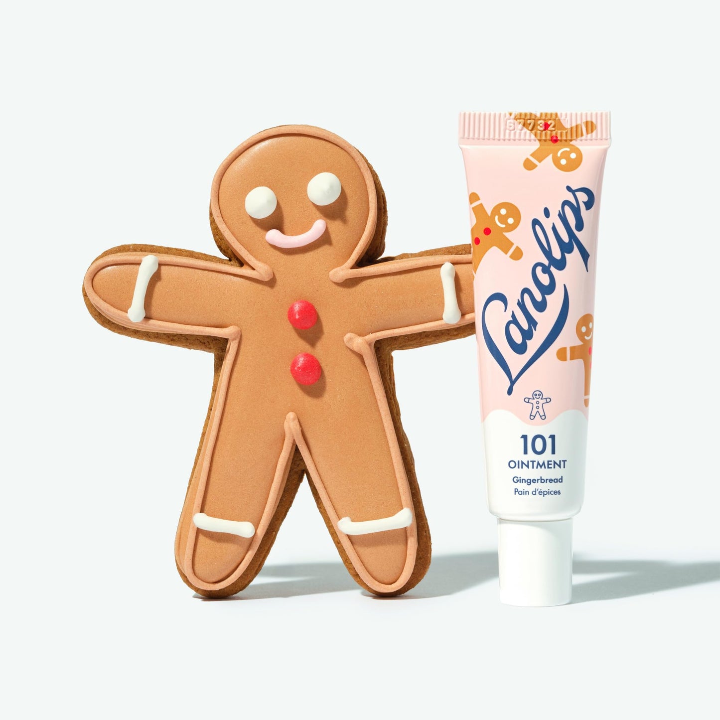 Lanolips 101 Ointment Gingerbread Lip Balm – 0.35 oz, Hydrating Multi-Purpose Lanolin Balm
