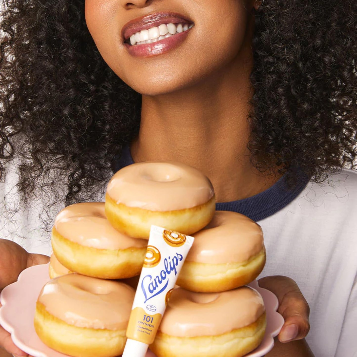 Lanolips 101 Ointment – Glazed Donut Lip Balm for Hydration & Multipurpose Care (0.52 oz)
