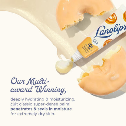 Lanolips 101 Ointment – Glazed Donut Lip Balm for Hydration & Multipurpose Care (0.52 oz)