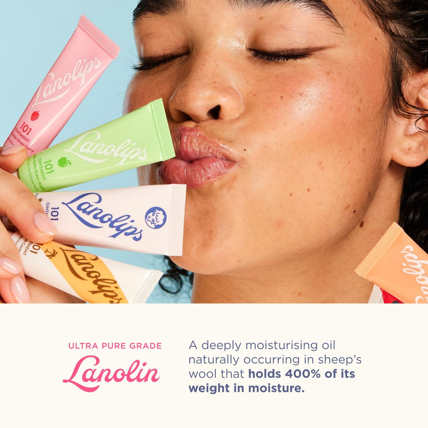 Lanolips 101 Ointment Watermelon Lip Balm – Hydrating Lanolin Ointment, 0.52 oz