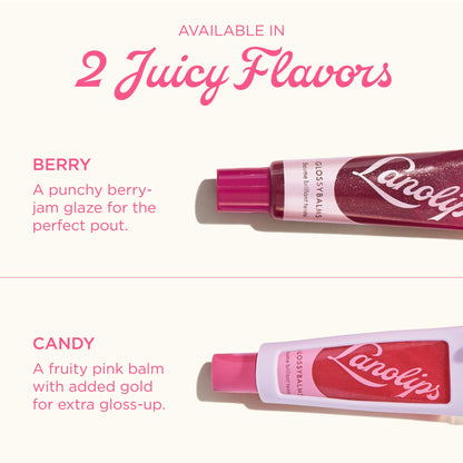 Lanolips Glossybalm Candy Bauble – Ultra Hydrating Tinted Lip Gloss with Lanolin & Vitamin E