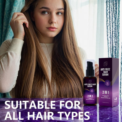 Lanthome Anti Frizz Hair Serum – 2in1 Frizz Control & Heat Protection | 60mL
