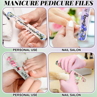 Lanties 50-Pack Christian Nail Files – 10 Styles, Double-Sided Emery Boards
