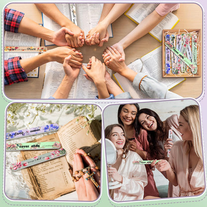 Lanties 50-Pack Christian Nail Files – 10 Styles, Double-Sided Emery Boards