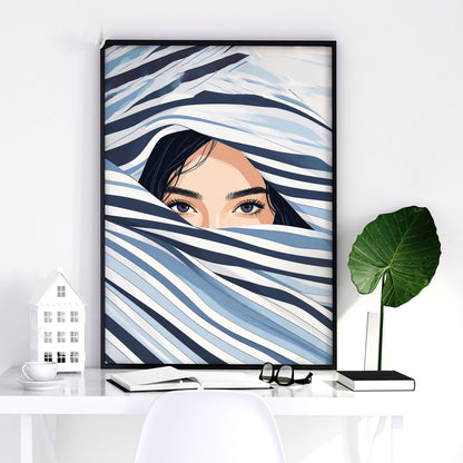 Large Art Prints | Set of 3 Boho Women Wall art Prints