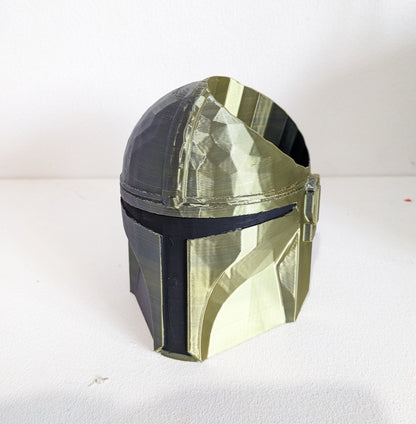 Large Mandalorian Helmet toothbrush holder. Star wars collectable pen holder