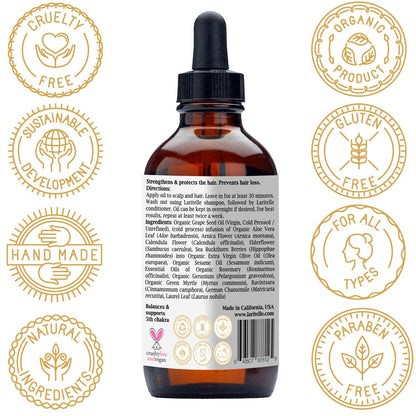 Laritelle Organic Hair Loss Treatment Silk Velvet | Scalp Care & Hair Vitality
