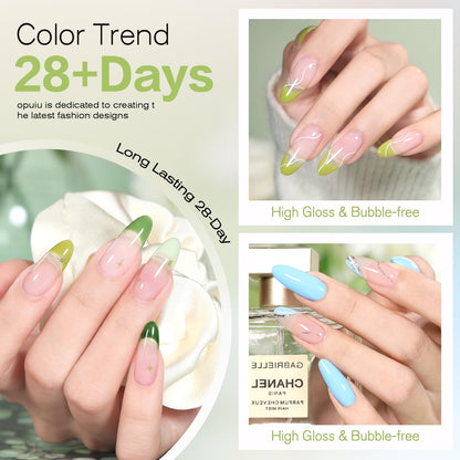 Larvall Beautpal 40 PCS Gel Nail Polish Set | All Seasons Collection – 36 Colors + Base & Top Coats (7ml)