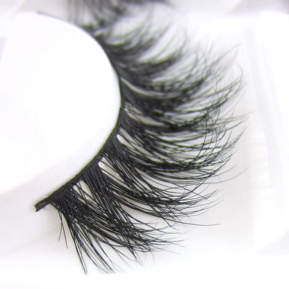 LASGOOS 3D Mink Lashes A14 – 100% Siberian Mink, Cruelty-Free, Reusable, 5 Pairs