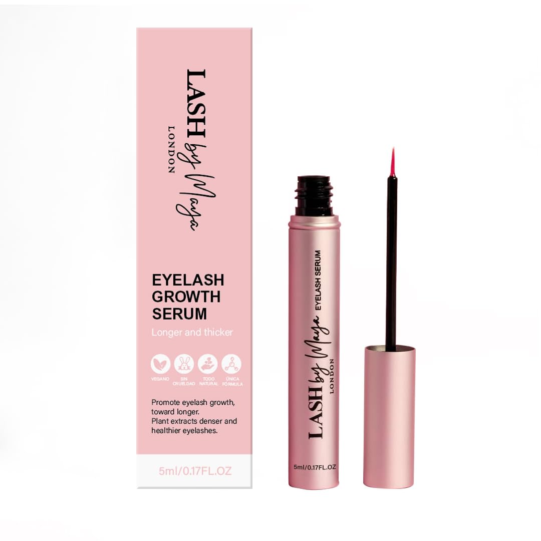 LASH by Maya Serum | Official LASH by Maya LONDON – Eyelash Growth Serum, Cruelty Free, Made in USA (5ml)
