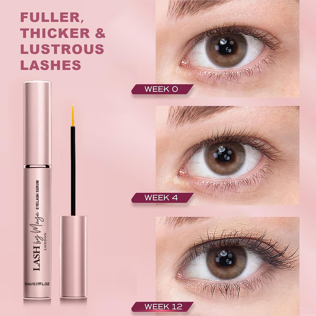 LASH by Maya Serum | Official LASH by Maya LONDON – Eyelash Growth Serum, Cruelty Free, Made in USA (5ml)
