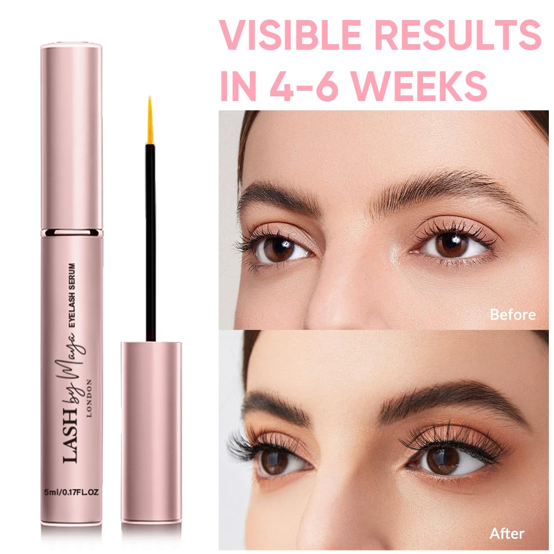 LASH by Maya Serum | Official LASH by Maya LONDON – Eyelash Growth Serum, Cruelty Free, Made in USA (5ml)