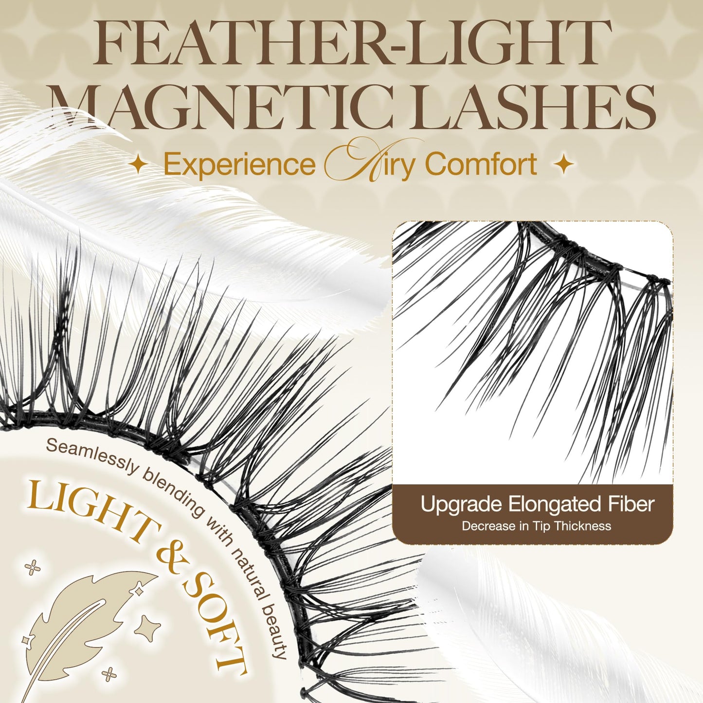 LASHVIEW Update Soft Magnetic Eyelashes Kit CT32 – Natural Look, Reusable