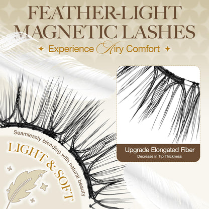 LASHVIEW Update Soft Magnetic Eyelashes Kit CT32 – Natural Look, Reusable
