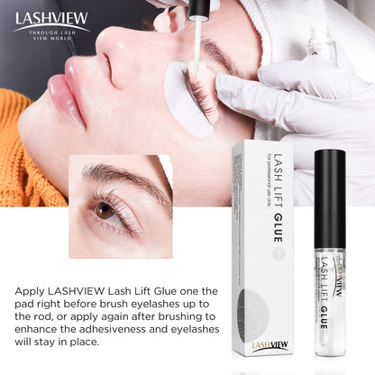LASHVIEW Lash Lift Glue 2pcs – Odorless, No Irritation, 5ML x2