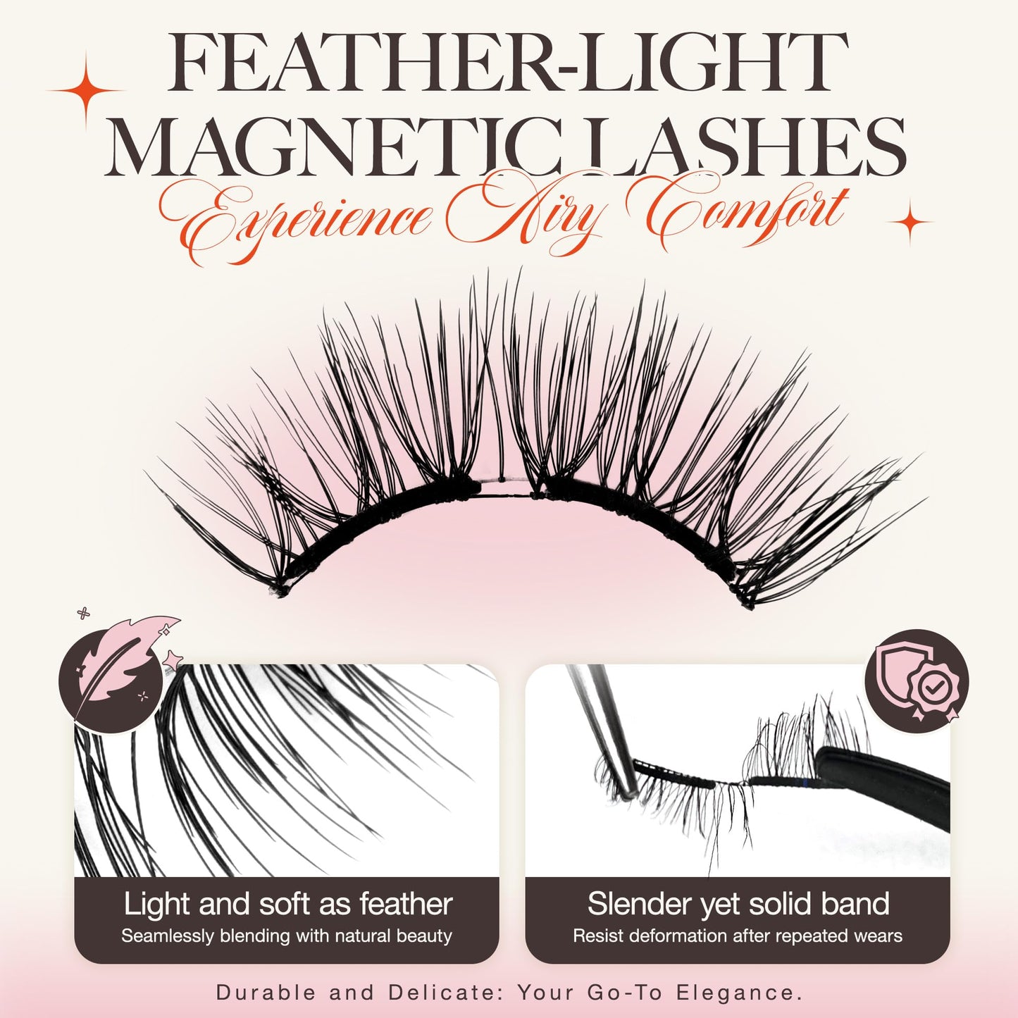 LASHVIEW Upgrade Magnetic Eyelashes with Applicator – Reusable, Glue-Free