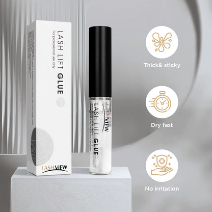 LASHVIEW Lash Lift Glue 2pcs – Odorless, No Irritation, 5ML x2