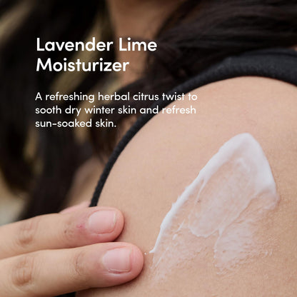 LATHER Lavender Lime Body Moisturizer – 8 oz Daily Hydration Lotion | Vegan & Cruelty-Free