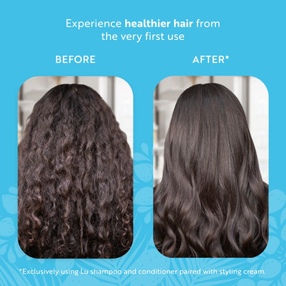 Lu by LatinUs Beauty Control Set – Anti-Frizz Shampoo and Conditioner with Impossible Keratin™ (2-Pack)