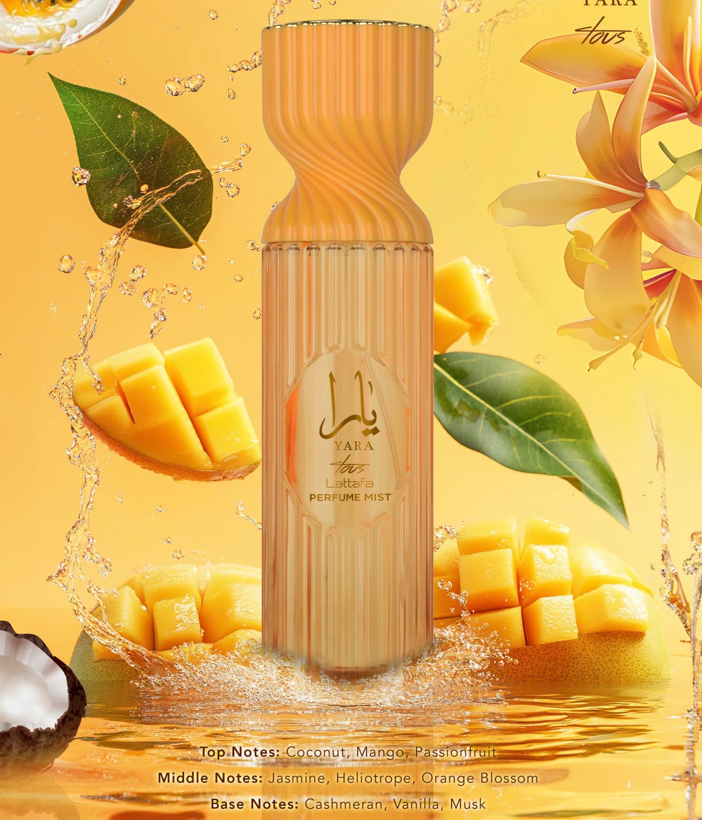 Lattafa Yara Tous Perfume Mist 250ml – Tropical Coconut, Mango & Passionfruit