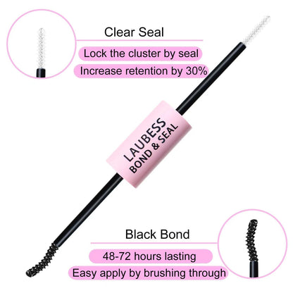 LAUBESS Lash Extension Kit 40D Clusters — DIY Waterproof Lashes Set