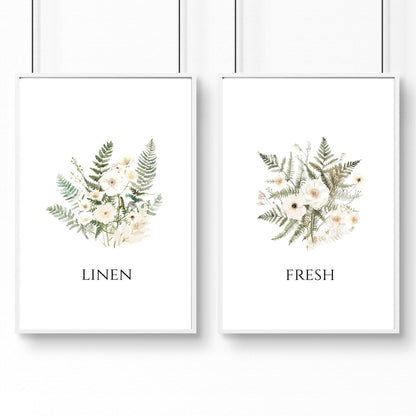 Laundry Room Pictures | Set of 2 wall art prints