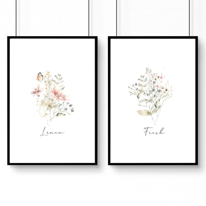 Laundry Room Posters | Set of 2 wall art prints