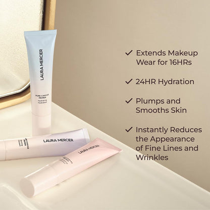 Laura Mercier Pure Canvas Primer Hydrating — Extends Makeup Wear, Natural Finish, Travel Size