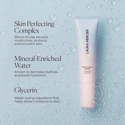 Laura Mercier Pure Canvas Primer Hydrating — Extends Makeup Wear, Natural Finish, Travel Size