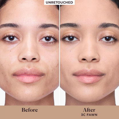 Laura Mercier Tinted Moisturizer Blurred Matte SPF 30 – Shine Control, Pore Blur, Sheer to Light (3C Fawn)