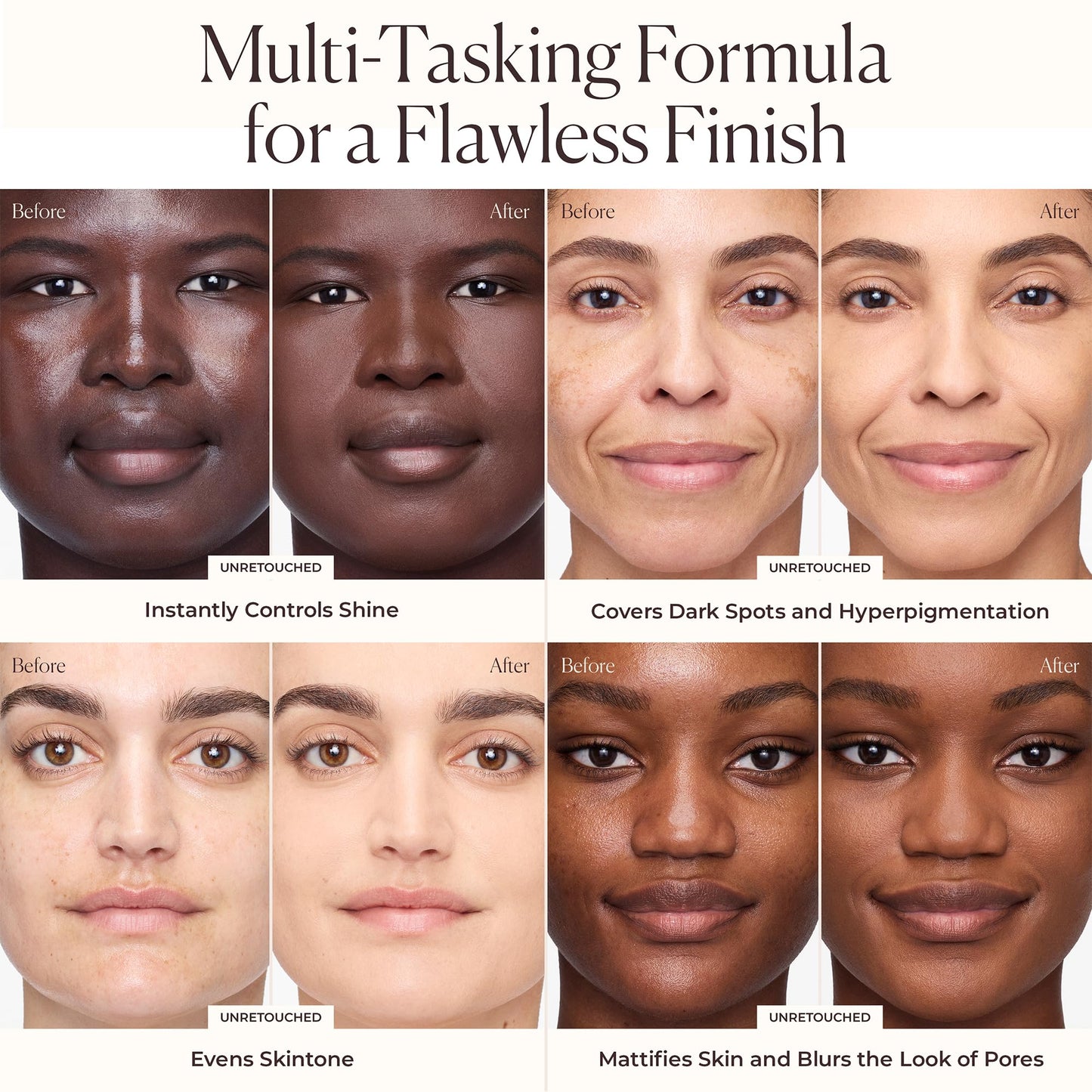 Laura Mercier Tinted Moisturizer Blurred Matte SPF 30 – Shine Control, Pore Blur, Sheer to Light (3C Fawn)