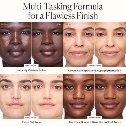 Laura Mercier Tinted Moisturizer Blurred Matte SPF 30 – Shine Control, Pore Blur, Sheer to Light (3C Fawn)
