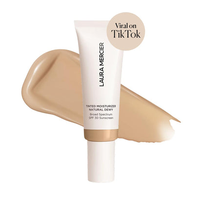 Laura Mercier Tinted Moisturizer Natural Dewy SPF 30 – 24HR Hydration, Buildable Coverage