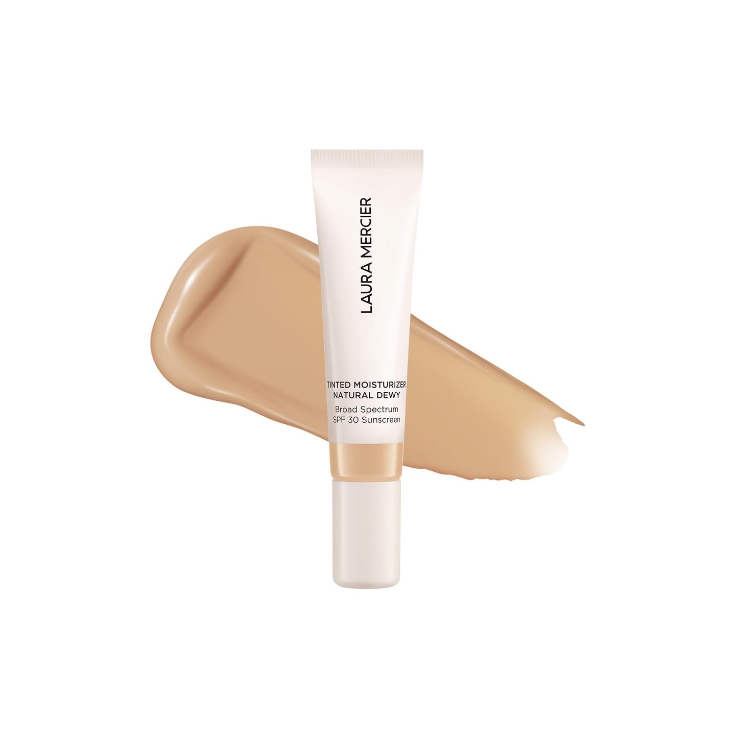 Laura Mercier Tinted Moisturizer Natural Dewy SPF 30 – 24HR Hydration, Buildable Sheer to Light Coverage, Mini 2N Maple