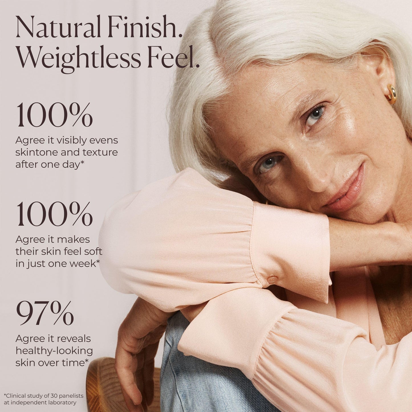 Laura Mercier Tinted Moisturizer Natural Dewy SPF 30 (Cameo) – 24HR Hydration & Sheer to Light Buildable Coverage
