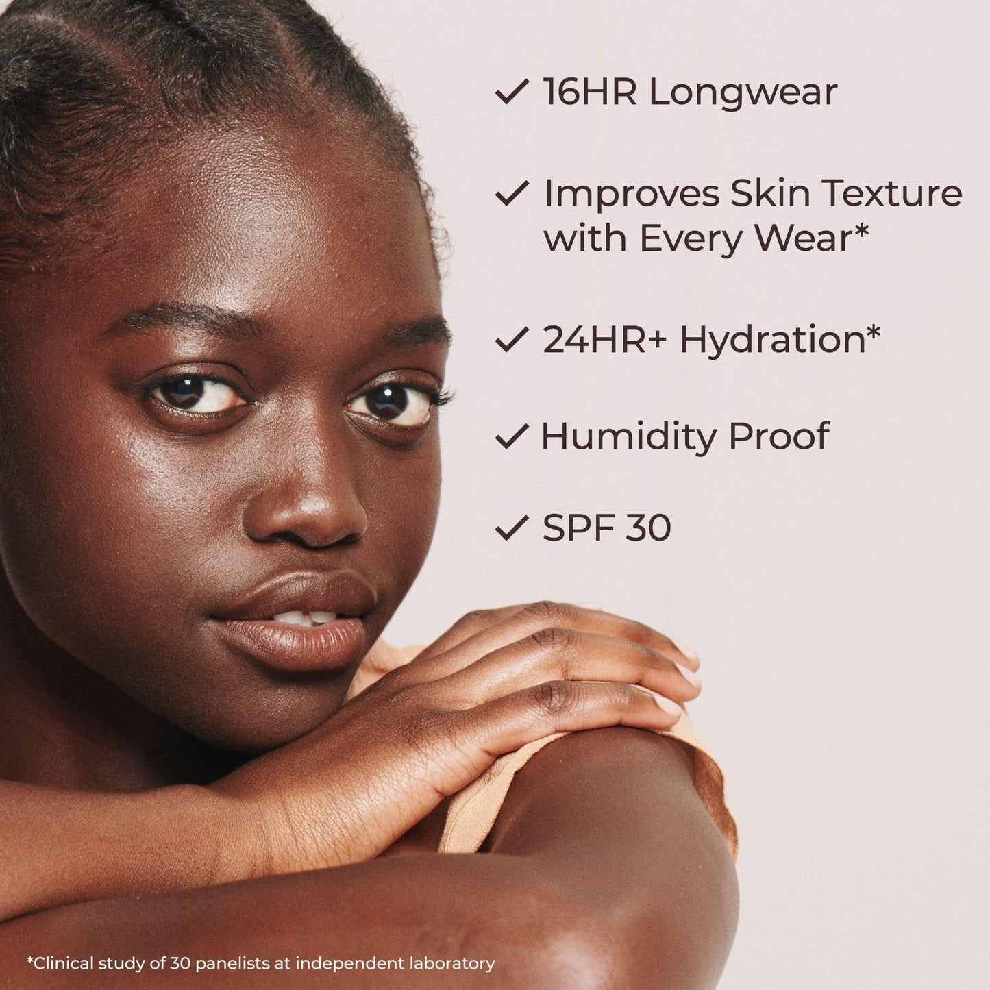 Laura Mercier Tinted Moisturizer Natural Dewy SPF 30 (Cameo) – 24HR Hydration & Sheer to Light Buildable Coverage